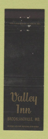 Matchbook Cover - Valley Inn Brooklandville MD WEAR