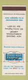 Matchbook Cover - Rodeway Inns New Orleans LA Airport