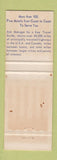 Matchbook Cover - Belmont Motor Hotel Best Western Lake Charles LA WEAR