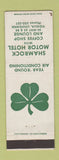Matchbook Cover - Shamrock Motor Hotel Vidalia LA