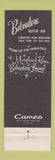 Matchbook Cover - Belvedere Motor Inn Lexington Park MD