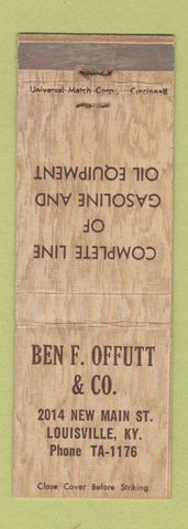 Matchbook Cover - Ben Offutt oil gas equipment Louisville KY WEAR