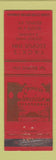 Matchbook Cover - Yack's Esopus Inn KY low phone # WEAR