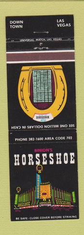 Matchbook Cover - Binion's Horseshoe Casino Las Vegas NV WEAR