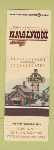 Matchbook Cover - Boomtown Hotel Casino Las Vegas NV