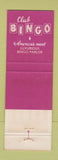Matchbook Cover - Club Bingo Casino Las Vegas NV