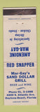 Matchbook Cover - Mar Gay's Sand Dollar Grill Daytona Beach FL WEAR