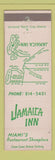 Matchbook Cover - Jamaica Inn Miami FL