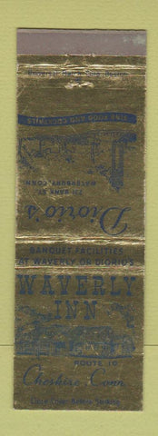 Matchbook Cover - Waverly Inn Cheshire CT Diorio's Waterbury WEAR