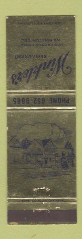 Matchbook Cover - Winkler's Restaurant Wilmington DE