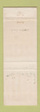 Matchbook Cover - The Branch Ranch Dining Room Plant City FL