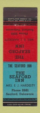Matchbook Cover - The Seaford Inn DE low phone #