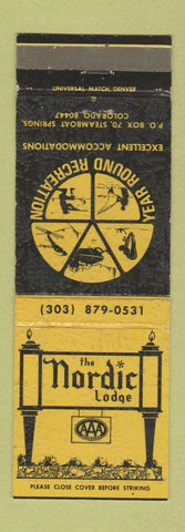 Matchbook Cover - Nordic Lodge Steamboat Springs Colorado