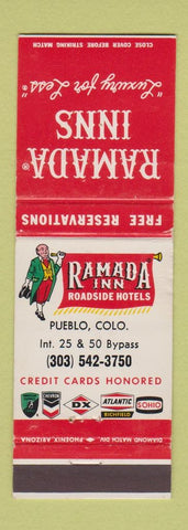 Matchbook Cover - Ramada Inn Pueblo Colorado WEAR