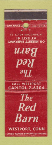 Matchbook Cover - The Red Barn Westport CT DISPLAY