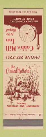 Matchbook Cover - Cobb's Mill Inn Weston CT #1