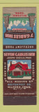 Matchbook Cover - 7 Gables Inn Milford CT