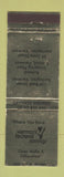 Matchbook Cover - Vermont Federal Savings Montpelier VT GOLD WEAR