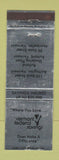 Matchbook Cover - Vermont Federal Savings Montpelier VT SILVER