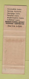 Matchbook Cover - Montpelier Savings Bank and Trust Montpelier VT