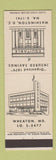Matchbook Cover - Equitable Savings Washington DC Wheaton MD