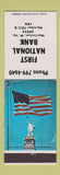 Matchbook Cover - First National Bank Marlinton WV WEAR