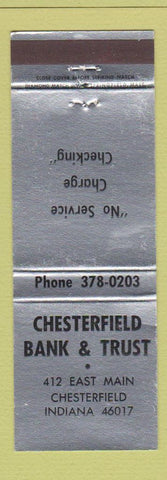 Matchbook Cover - Chesterfield Bank and Trust IN