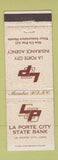 Matchbook Cover - La Porte City State Bank IA WEAR