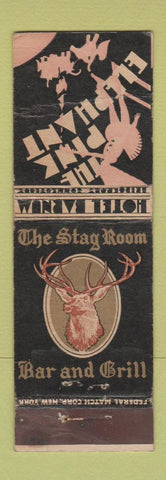 Matchbook Cover - Hotel Barnum Bridgeport CT FEDERAL LONG WORN