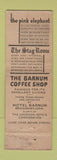 Matchbook Cover - Hotel Barnum Bridgeport CT FEDERAL LONG WORN
