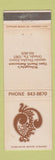 Matchbook Cover - Willoughby's Open Hearth Restaurant Orlando FL WEAR