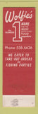 Matchbook Cover - Wolfie's 21 Restaurant Miami Beach FL