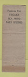 Matchbook Cover - Salem Inn Miami FL WEAR #2