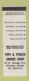 Matchbook Cover - Pipe and Pouch Smoke Shop Orlando FL