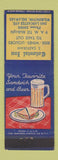 Matchbook Cover - Colonial Inn S Castorani Wilmington DE