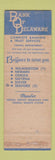 Matchbook Cover - Bank of Delaware Wilmington Newark Odessa Smyrna Dover DE