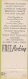 Matchbook Cover - El Camino Plaza San Clemente CA
