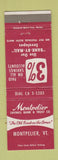 Matchbook Cover - Montpelier Savings Bank VT