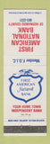 Matchbook Cover - First American National Bank Hernando County