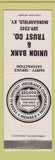 Matchbook Cover - Union Bank and Trust Morganfield KY