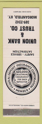 Matchbook Cover - Union Bank and Trust Morganfield KY