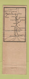 Matchbook Cover - Illinois Central Railroad BLUE WEAR
