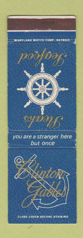 Matchbook Cover - Clinton Gables Restaurant Mount Clemens Detroit MI