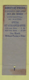 Matchbook Cover - Chesterfield Company Loans San Antonio TX WEAR