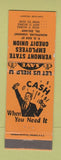 Matchbook Cover - Vermont State Employees Credit Union Montpelier VT WEAR ORANGE