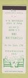 Matchbook Cover - Fitzwilliam Inn NH
