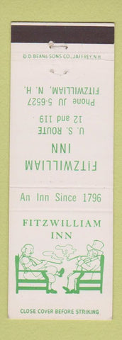 Matchbook Cover - Fitzwilliam Inn NH