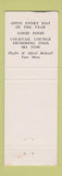 Matchbook Cover - Fitzwilliam Inn NH