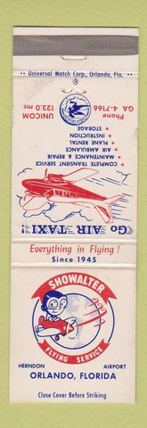 Matchbook Cover - Showalter Flying Service Orlando FL WEAR