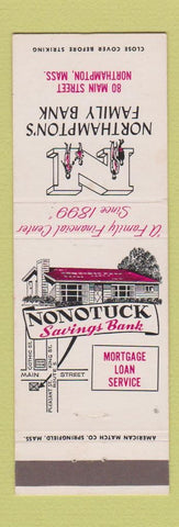 Matchbook Cover - Snonotuck Savings Bank Northampton MA